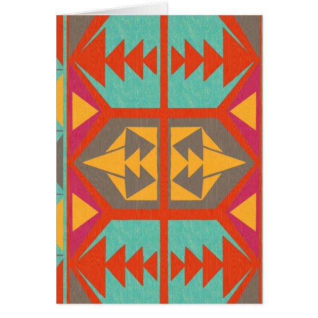 Cartão Tribal nativo neo (Frente)