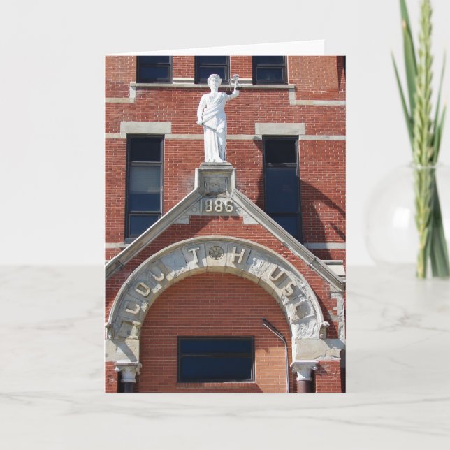 Cartão Tribunal de Justiça 1886 (Frente)