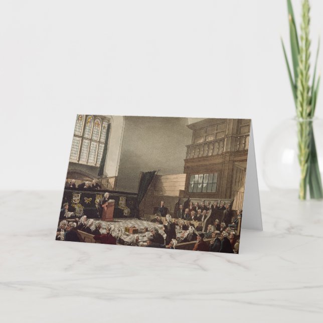 Cartão Tribunal de Justiça, Westminster Hall (Frente)