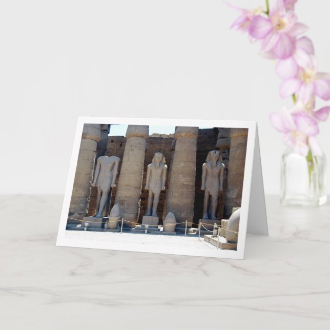 Cartão Tribunal de Ramsés II no Templo de Luxor (Orquídea)