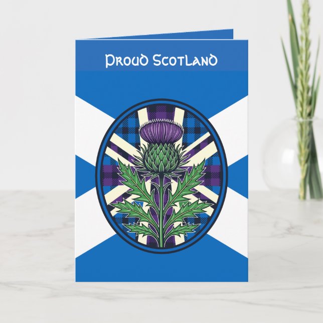 Cartão Tribute to Scotland and St Andrew’s Day (Frente)