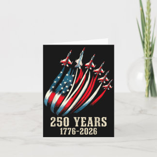 Cartão Tributo Americano 4 De Julho 250 Anos 1776-2026
