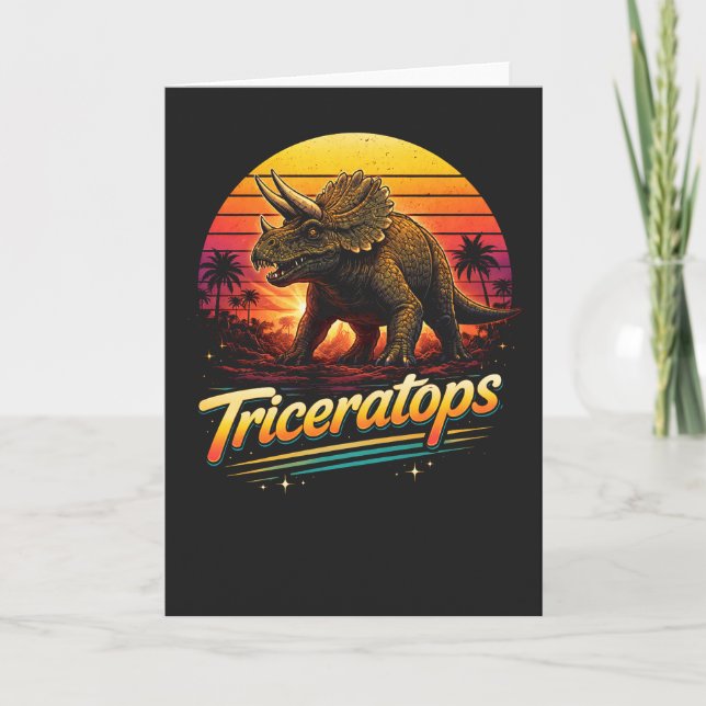 Cartão Triceratops (Frente)