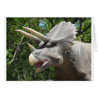 Cartão Triceratops dinossauro