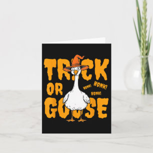 Cartão Trick Or Ganso Desenho De Bruxa Espeluznante De Ha