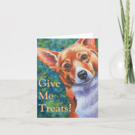 Cartão Trick or Treat Halloween Corgi