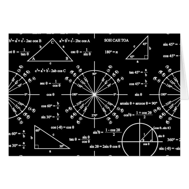 Cartão Trig & Triangs (Frente Horizontal)