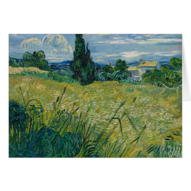Cartão Trigo verde | 1889 (Frente Horizontal)