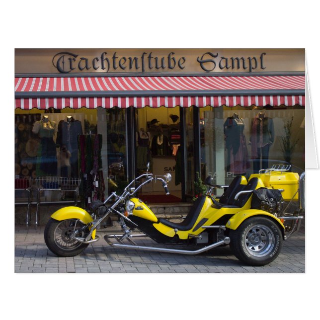 Cartão Trike do Boom Amarelo (Frente horizontal)