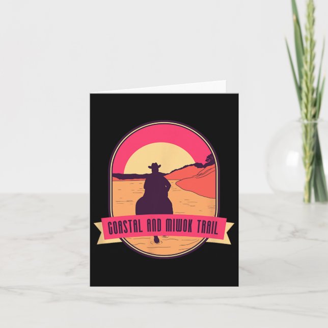 Cartão Trilha Costeira E Miwok - Rodeo Beach Horseback Ri (Frente)