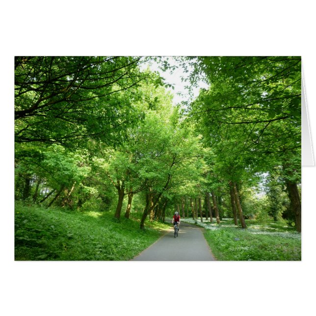 Cartão Trilha de Bicicleta (Frente Horizontal)