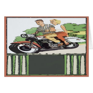 Cartão Trilha de Motocicleta