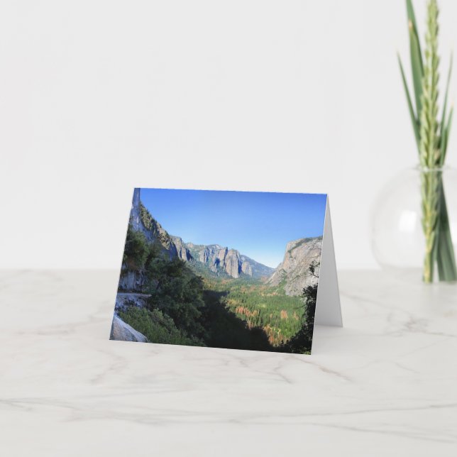 Cartão Trilha Inferior de Quatro Milhas - Vale do Yosemit (Frente)