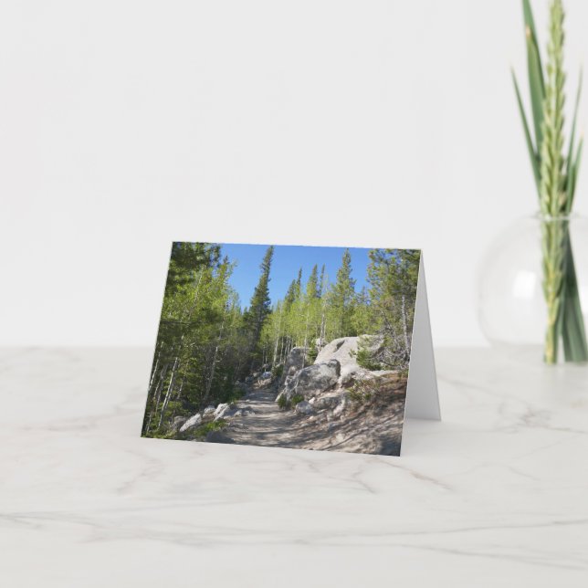 Cartão Trilha para Alberta Falls (Frente)