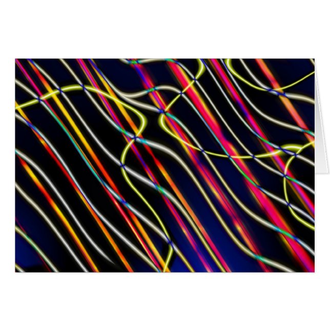 Cartão Trilhas de luz OVNI - 2 (Frente Horizontal)