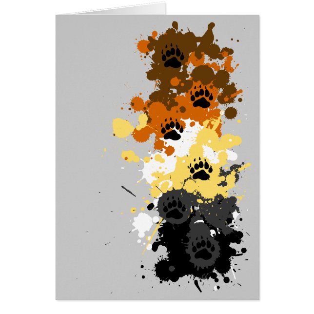 Cartão trilhas do urso (Frente)