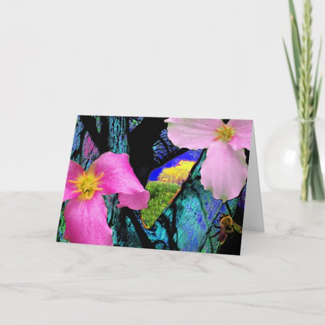 Cartão Trillium , greeting card (Frente)