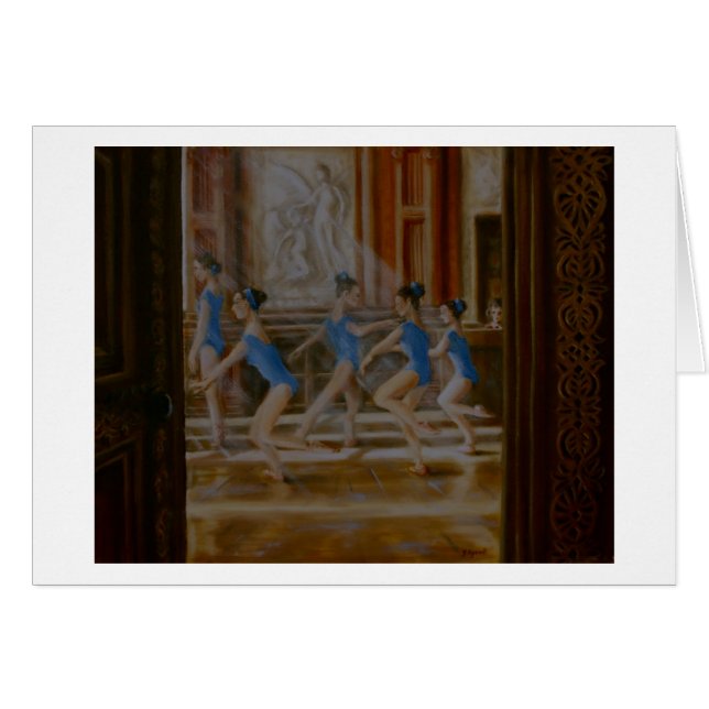 Cartão 'Tring Park, o Salão de Palavras' - Classe de Balé (Frente Horizontal)