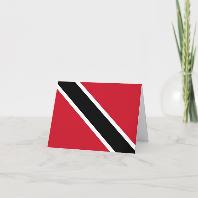 Cartão Trinidad and Tobago Flag (Frente)