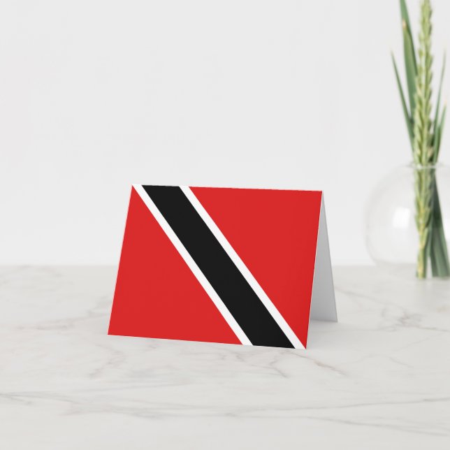 Cartão Trinidad and Tobago Flag Notecard (Frente)