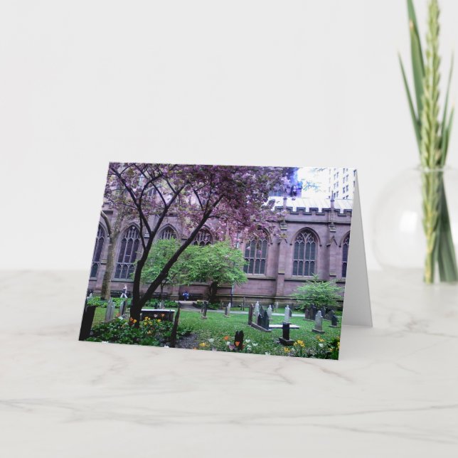 Cartão Trinity Church, Broadway, NYC April 2011 (Frente)