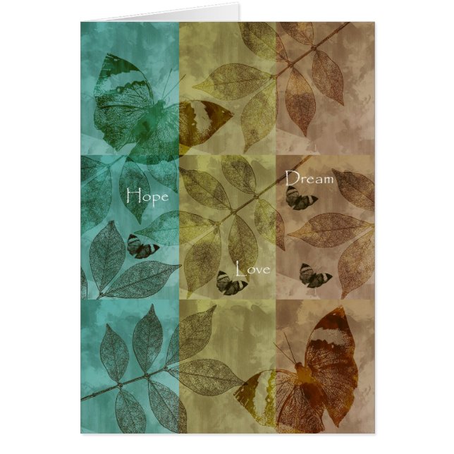 Cartão Trio da natureza (Frente)