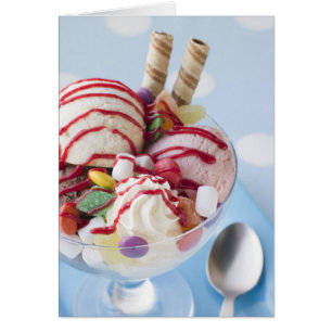Cartão Trio de Sorvetes e Sundae Doce