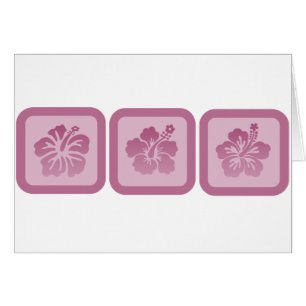 Cartão Trio do hibiscus