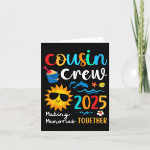 Cartão Trip da Família Cousin Crew 2025 Summer Vacation B