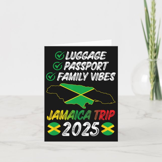 Cartão Trip. Família Vibes Jamaica 2025 Jamaica Vaca (Frente)