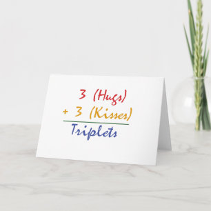 Cartão Triplets Math