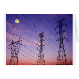Cartão Triplicar-se de linha eléctrica