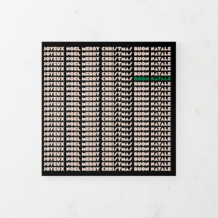 Cartão triplo da árvore de Natal