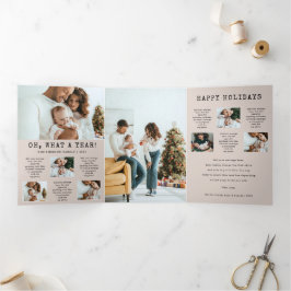 Cartão triplo de feriado