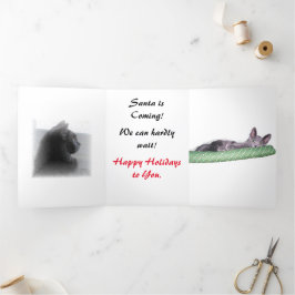 Cartão Triplo - Excitação de Natal