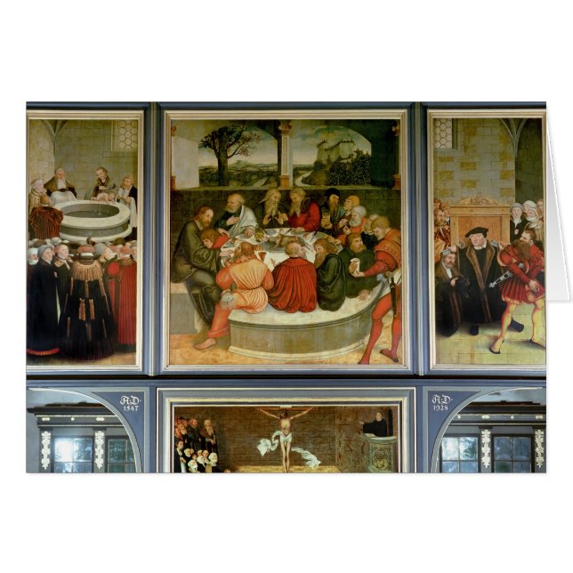 Cartão Triptych (Frente Horizontal)
