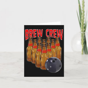 Cartão Tripulação de Brew Boliche
