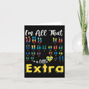 Cartão Trisomy 21 Xx Extra Chromosome Girl World Down Syn