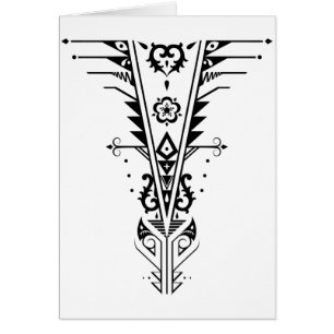 Cartão tristack de tricotomia