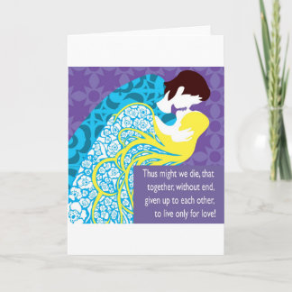 Cartão Tristan And Iseult gift with quote
