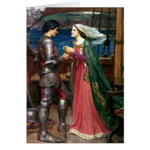 Cartão Tristan e Isolde por John William Waterhouse