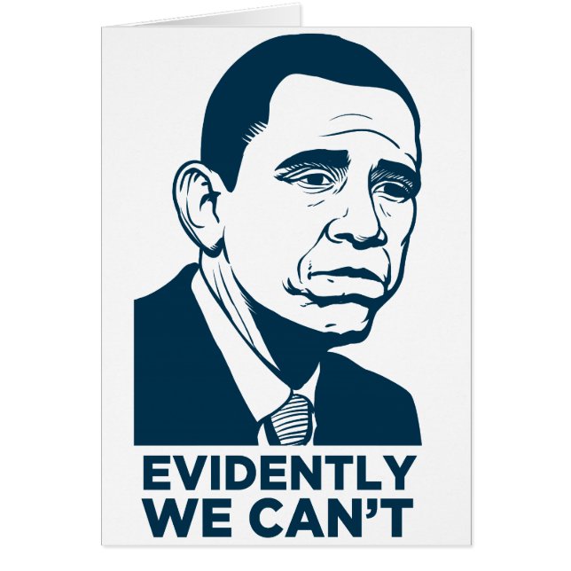 Cartão triste de Obama (Frente)