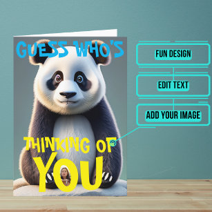 Cartão Triste Panda Pensando em Você
