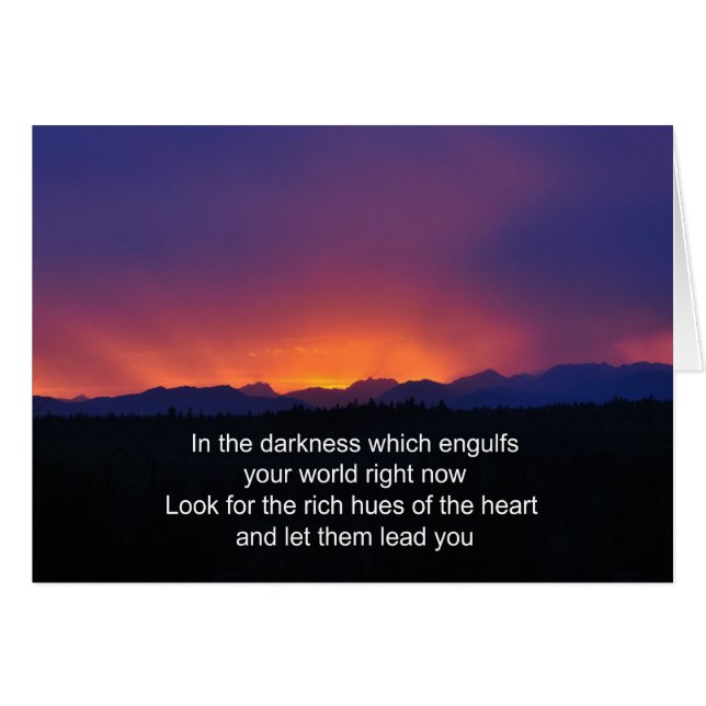 Cartão Tristeza - Tempos do Duro - Nas matizes escuras qu (Frente Horizontal)