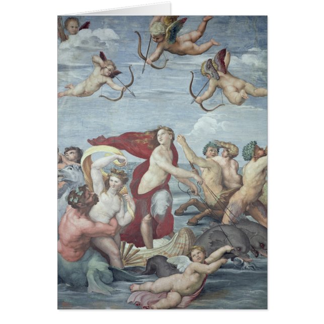 Cartão Triumph de Galatea, 1512-14 (Frente)