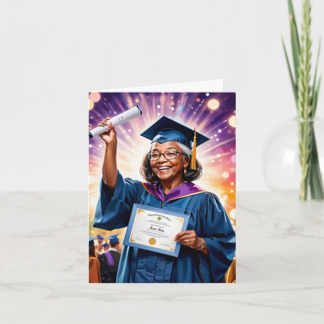 Cartão Triunfo da Sabedoria: Uma Graduação (Frente)