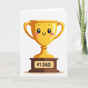 Cartão Troféu Golden 1 Dad