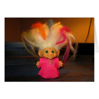 Cartão Troll colorido