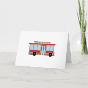 Cartão Trolley Car