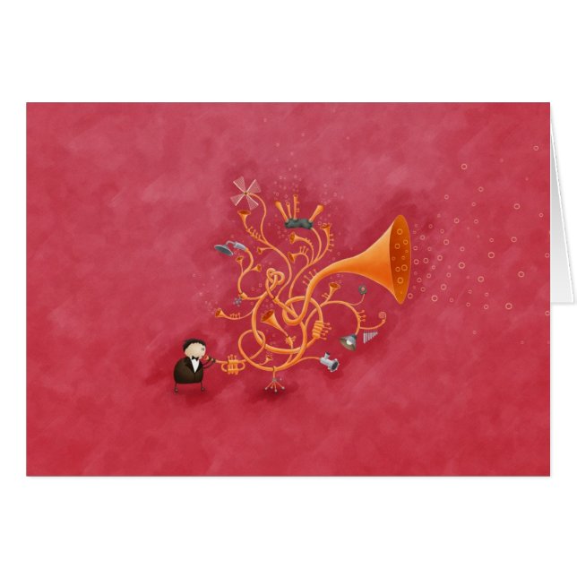 Cartão Trombombone (Frente Horizontal)